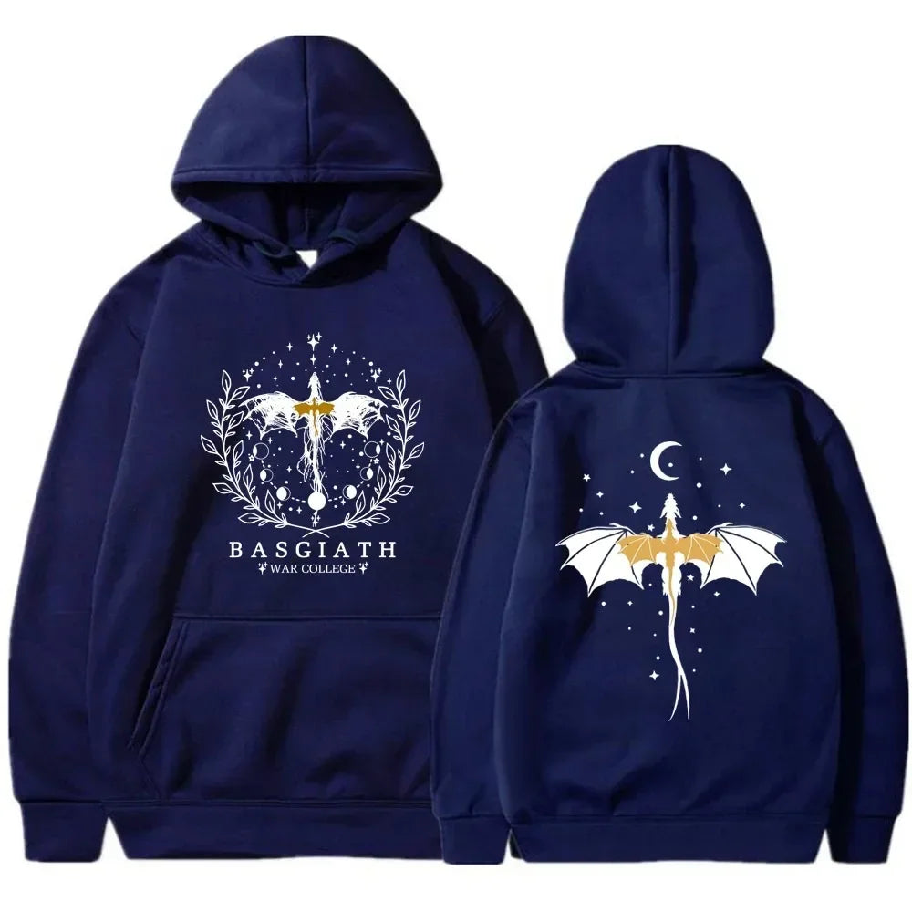 Basgiath War College Cotton Hoodies Fourth Wing Women Men Clothing Printed Graphic Spring Autumn Sweatshirt Streetwear Tops