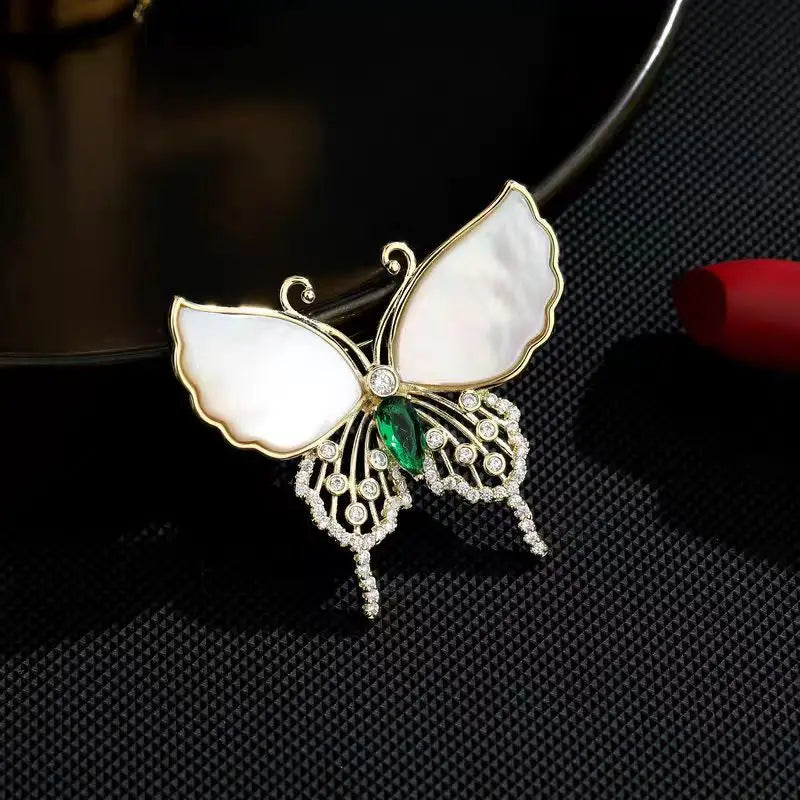 Luxurious And Exquisite Rhinestone Magpie Brooch For Women Shiny Zircon Animal Pins Badge Lady Jewelry Clothing Decorative Gifts