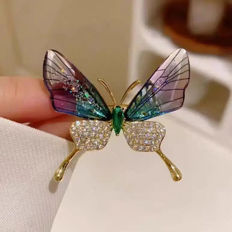 Luxurious And Exquisite Rhinestone Magpie Brooch For Women Shiny Zircon Animal Pins Badge Lady Jewelry Clothing Decorative Gifts